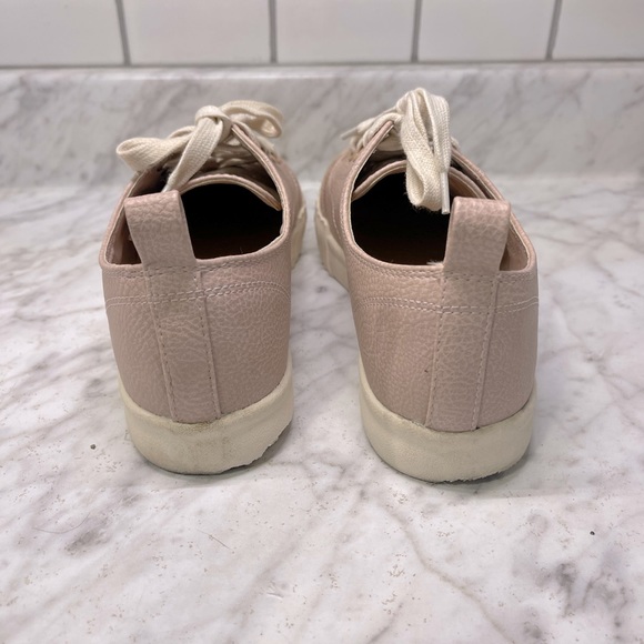 Mia Light pink/peach leather & suede, lace up shoes/loafers, gentle worn, size 7 - Picture 5 of 5